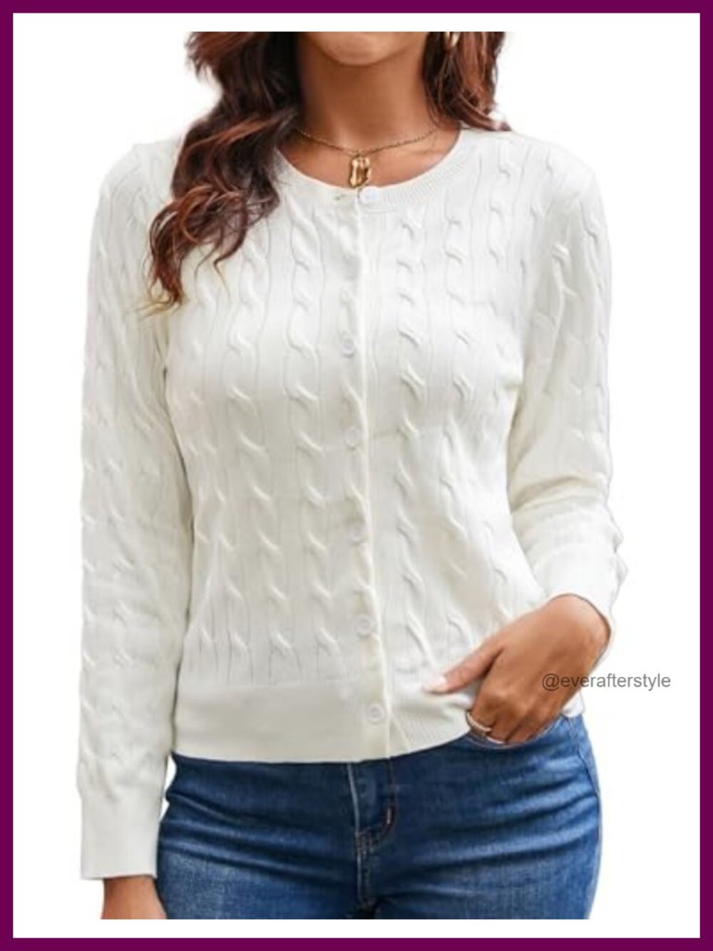 Women's Cable Knit Cardigan Lightweight 2025 Cropped Button Up Soft Sweater